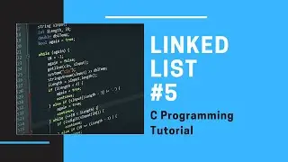 C Linked List 5 : Insert a new node at the end of a Singly Linked List [C Programming]