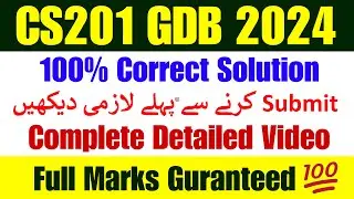 Cs201 GDB Solution 2024 || Cs201 GDB Solution Spring 2024 || Cs201 GDB 2024 | Cs201 GDB Solution