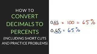 How to Convert Decimals to Percents | 6th Grade | Mathcation.com