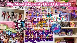 My Most Recent Thrift Finds!? 🎀🤍🛍️ (Monster High, LPS, Lalaloopsy, etc!!)