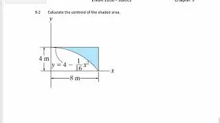 Statics - Centroid of a function example 2