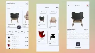 Ecommerce Furniture App UI Design - Flutter UI - Speed Code