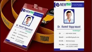 Doctor's Identity Card Design in CorelDraw X7 by Graphic design 4u