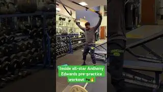 Unleashed Potential: Anthony Edwards Behind-the-Scenes Workout #NBA #AnthonyEdwards #Twolves