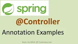 Spring @Controller Annotation Examples