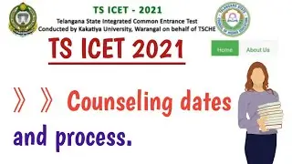 TS ICET 2021 Counseling dates |Counseling process | TS ICET.