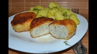Котлеты с плавленым сыром и зеленью