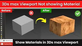 Fix 3Dsmax Viewport Not Showing Material Texture