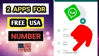 How to get free USA number for Whatsapp verification 2024,  using this 2 Apps / free USA number