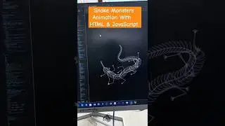 Snake Monster Cursor Animation | JavaScript Snake Animation That Chases the Mouse Cursor! 
