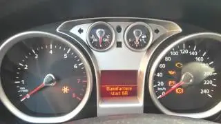 Запуск теста приборки на Ford focus 2