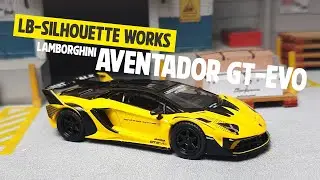 RACUN MINI GT | LB SILHOETTE WORRKS LAMBORGHINI AVENTADOR GT EVO KUNING