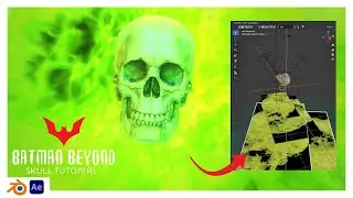 Creating a flaming skull shot in Blender - Batman Beyond Intro Tutorial