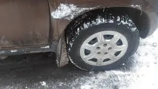 Брызговики рено дастер зимой.
