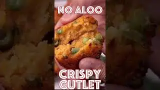 Crispy Poha Sooji Cutlet - No Aloo Tikki Recipe | Evening Tea Time Snack #shorts #youtubeshorts
