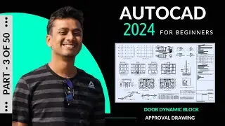 AutoCAD 2024 tutorial || Making a simple floor plan in AutoCAD 2024 || AutoCAD 2d drawing (2023)
