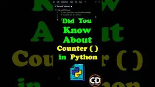 Did you know about Counter( ) in python? #coding #python #programming