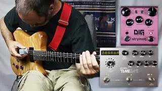 EBow (E-Bow) Ambient Guitar with the Strymon DIG Dual Digital Delay and Strymon Timeline