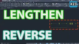 #23 How To Use Lengthen And Reverse Command In Autocad | Beginner's Course | Cad Gizmo