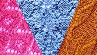 Вязание, схемы спицами: оригинальные узоры. Knitting, knitting patterns: original designs.