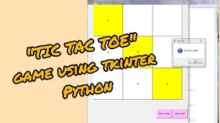 Making a simple || TIC-TAC-TOE || game using tkinter module in python