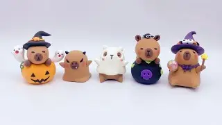 黏土教學｜萬聖節水豚 Halloween Capybara(6)｜ClayArt