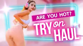 (4k) Are These Leggings Transparent? | Active Wear Try on Haul  | Lingerie | Sheer  | See through