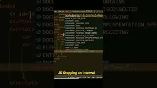 JS Stopping an Interval | Js Time out and Stop | settimeout js #shorts