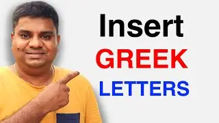 How to Insert Greek Letters in Google Sheets