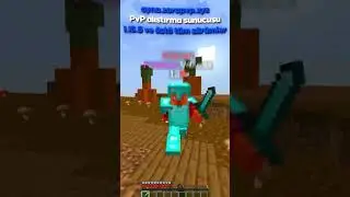 Minecraft pvp alıştırma sunucusu #shorts