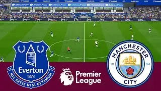 Everton 1 vs 3 Manchester City Match Highlights - Video Game Simulation pes 2021