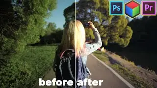 Цветокоррекция видео, до после, баланс белого, premiere, photoshop, VSCO film Алена 03