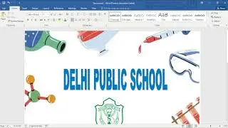 How to Make Front Page of Project in MS Word in Hindi | Front Page Kaise Banaye in MS WORD Hindi