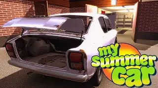 Начало игры в Mi summer car/складываем вещи в прицеп.