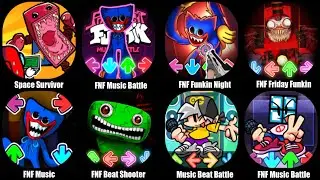 FNF Music Battle Beat Shooter, FNF Music Battle, FNF Funkin Night, Space Survivor, FNF Music..