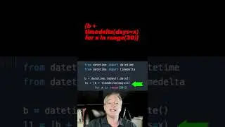 Create a range of Python dates 