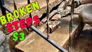 How to repair old concrete steps