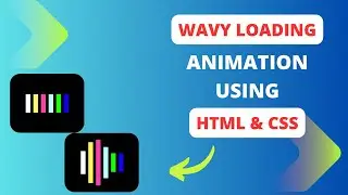 CSS Wavy Loading Animation Effects | CSS Animation Project | HTML CSS Project | Web Development