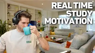 REAL TIME Study with me (no music): 3 Hour Productive Pomodoro Session | KharmaMedic