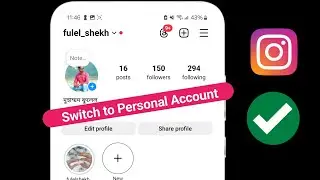 How to switch back to personal account on instagram 2024