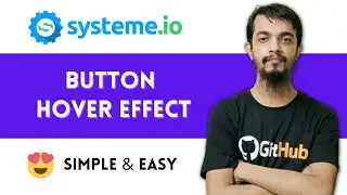 Systeme.io Tutorial 👉 Add CSS Hover Effect on Button 👉 Systeme.io Button CSS Hover effect