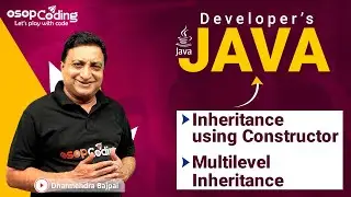 Multilevel Inheritance in Java | Inheritance using Constructor | Java for Developers | #Java #Lec50