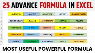 OMG🔥Microsoft excel all formulas | How to use advance formula and functions in Excel | Excel Formula