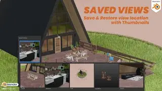 Save Viewport Location in Blender | Saved Views Blender Addon | New Blender Addon