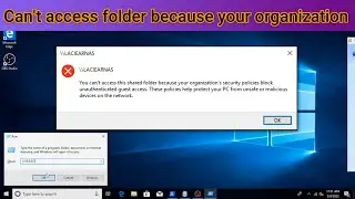 You can't access this folder because your organization security policies