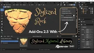 Blender Stylized Rock Add-ons 2.5| #blenderaddons #BSRA2.5