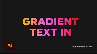 How to add a Gradient to Text in illustrator