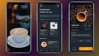 Coffee App UI Design In Flutter - Flutter UI Design Tutorial