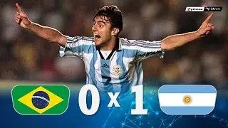 Brasil 0 x 1 Argentina ● 1998 Friendly Extended Goals & Highlights HD