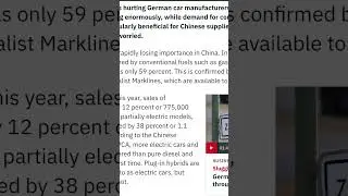 EV Boom in China makes Germans Manufacturers sweat!